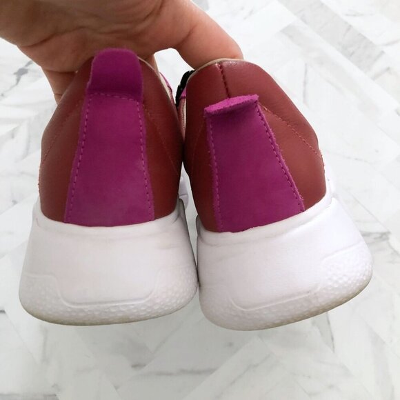 YOSI SAMRA Palmer Sneaker Animal Print in Pink Size 8 - Picture 6 of 8